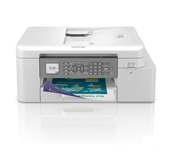 MFCJ4340DW front of machine with output printing
