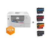 All in Box 4-in-1 colour inkjet printer for home working MFC-J4535DWXL