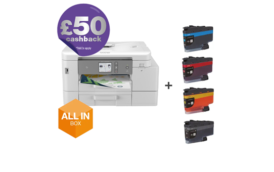 All in Box  4-in-1 colour inkjet printer for home working MFC-J4540DWXL