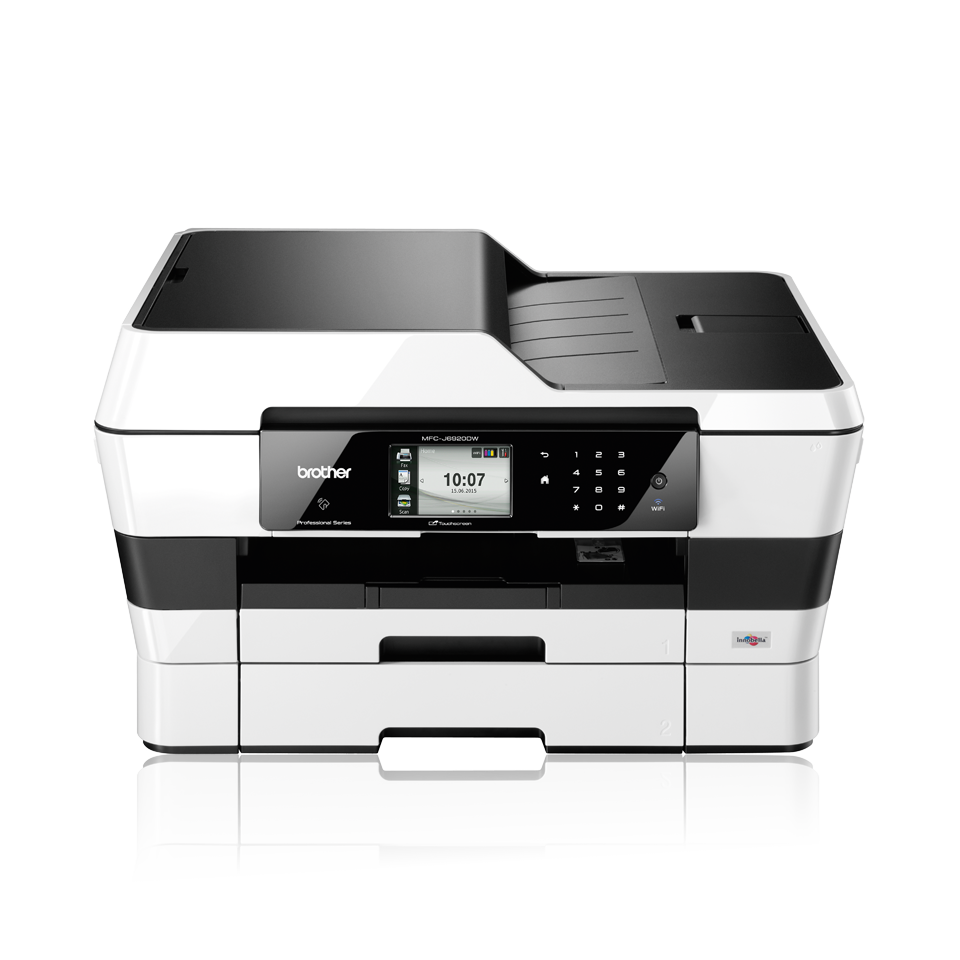 Impresora multifunción  Brother MFCJ6959DWRE1, Impresión a gran formato,  Fax y escáner, Hasta 30 ppm, Doble cara, 512MB, Blanca