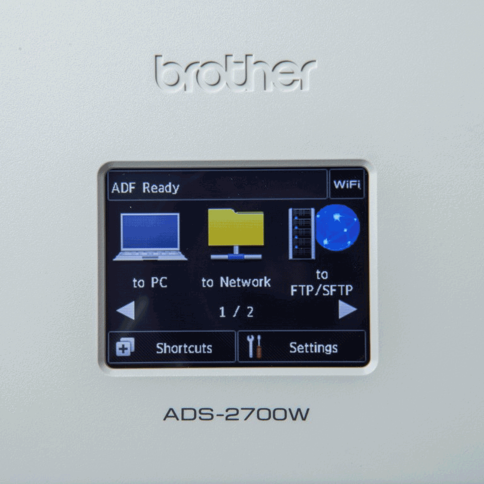 ADS-2700W Scanner documentale con rete cablata e wireless 7
