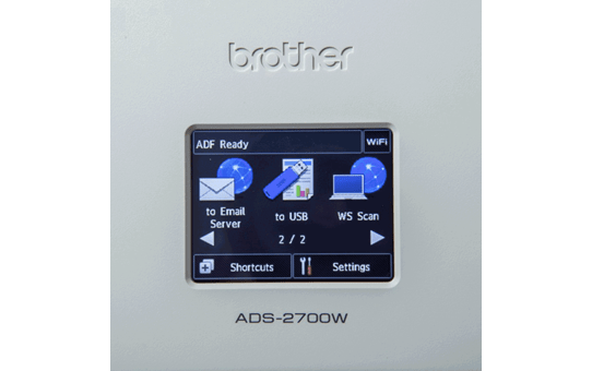 Brother ADS-2700W bezvadu, vadu tīkla galda skeneris 8