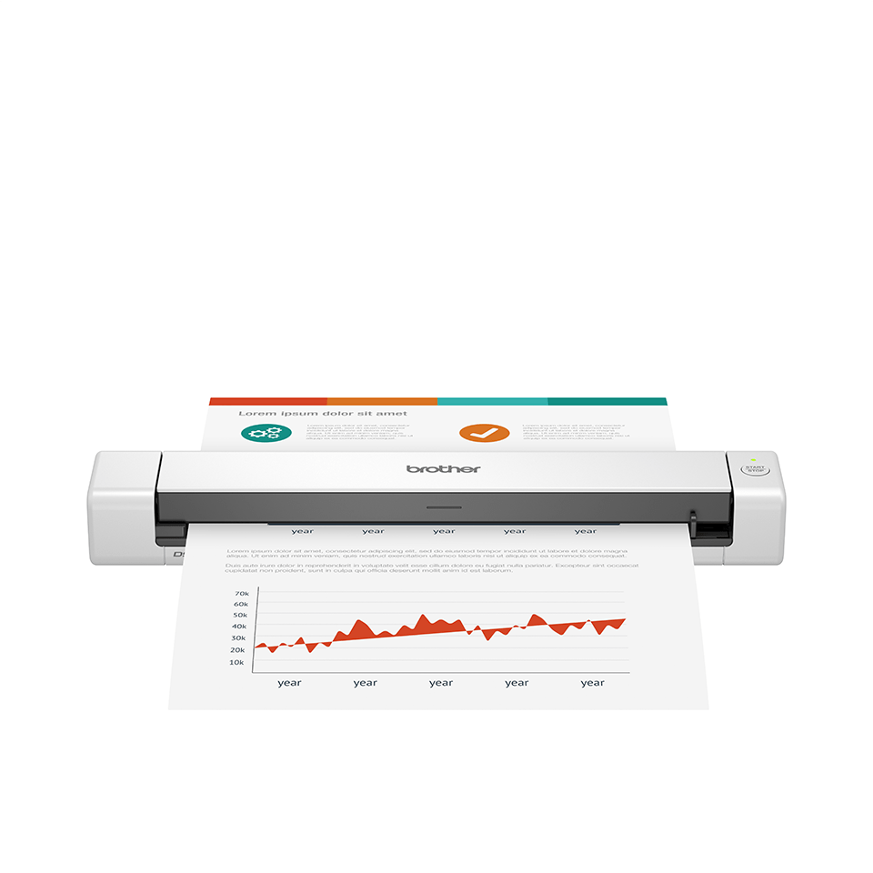 Brother DS-640  Compact Mobile Document Scanner – Brother