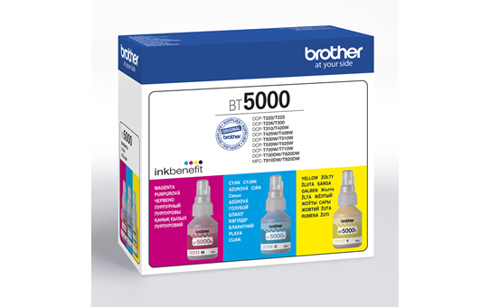 Eredeti Brother BT5000CLVAL színes tintatartály gyűjtőcsomag