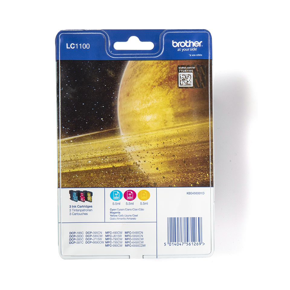 LC1100RBWBP Brother genuine ink cartridge multi pack front image