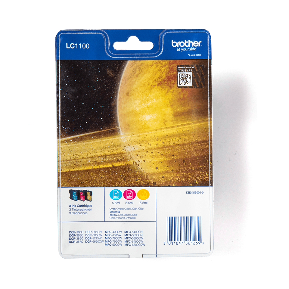 LC1100RBWBP Brother genuine ink cartridge multi pack front image