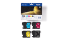 Brotherin alkuperäinen LC1100VALBPDR-neliväripakkaus - musta, syaani, magenta ja keltainen 3