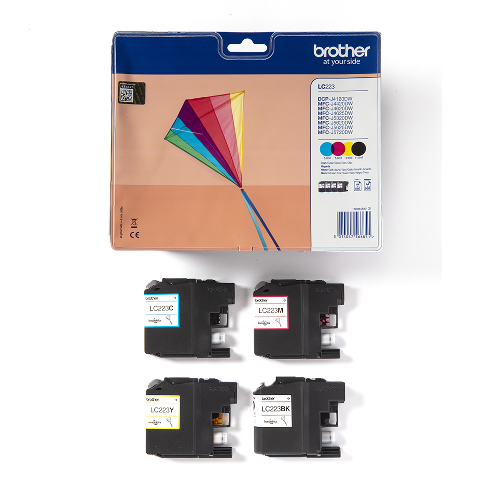 Pack 4 Tinteiros Bk Cm Y Lc223 Brother