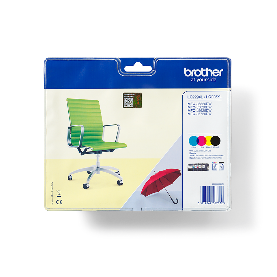 Genuine Brother LC229XLVALBP High Yield Ink Cartridge Multipack