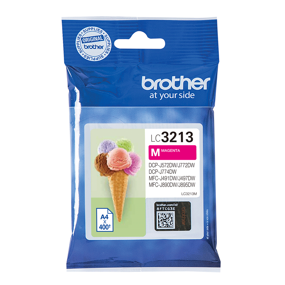 Genuine Brother LC3213VAL ink cartridges - black, cyan, magenta, yellow
