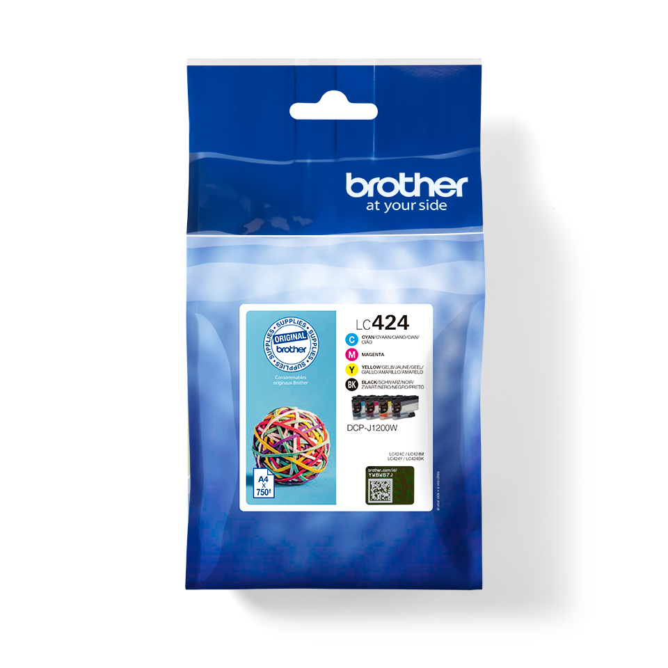 Brother LC424VALDR multipakke blekkpatroner front