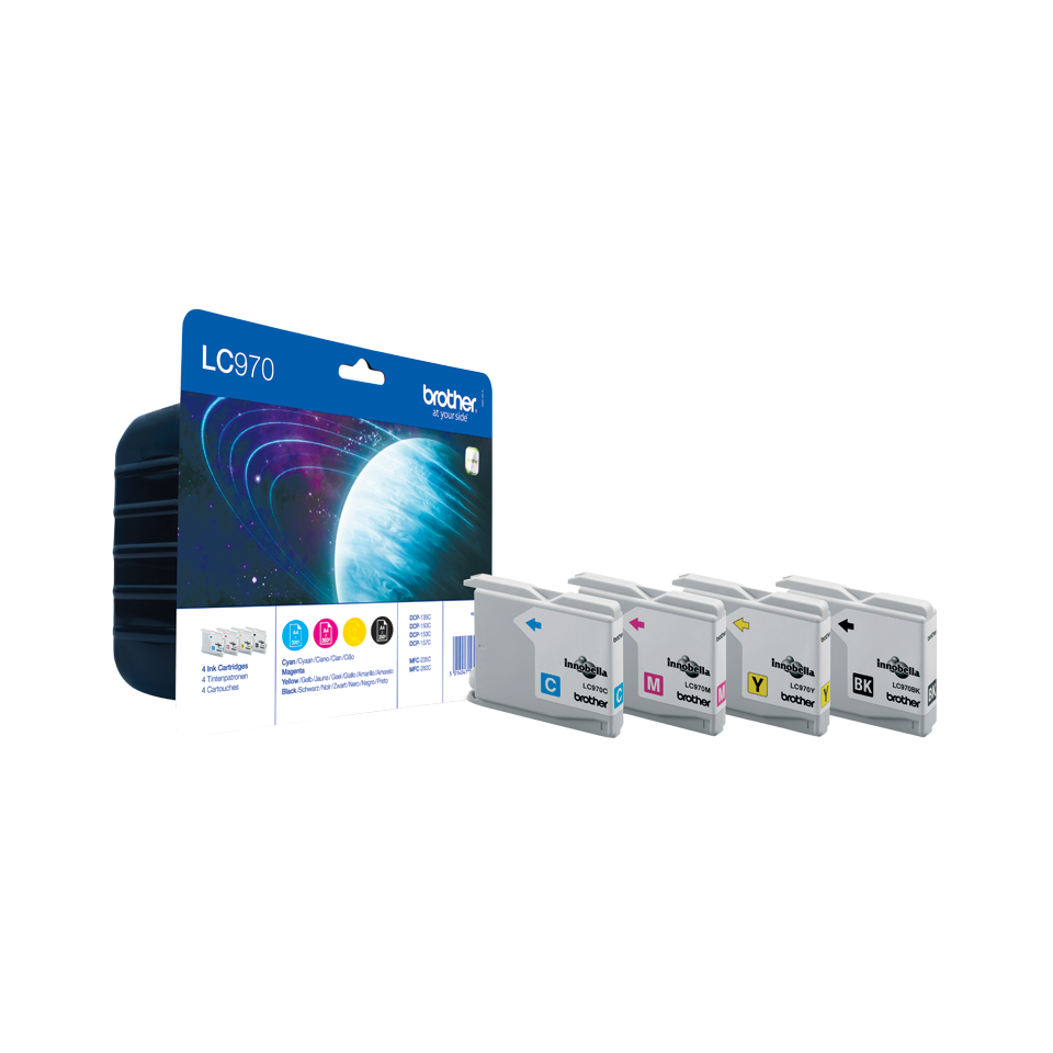 Pack de cartouches d'encre LC970VALBP Brother originales 