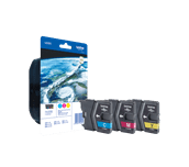 Genuine Brother LC985RBWBP Ink Cartridge Blister Pack