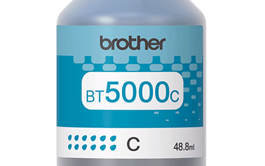 Flacon cu cerneală cyan de capacitate mare original Brother BT5000C 2