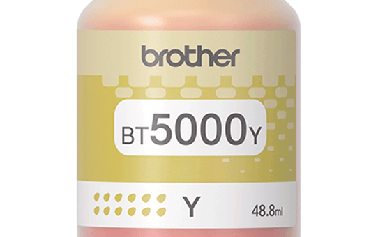 Brother BT5000Y: оригинальная бутылочка с жёлтыми чернилами. 2