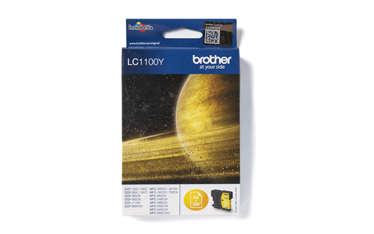 Genuine Brother LC1100Y Ink Cartridge – Yellow