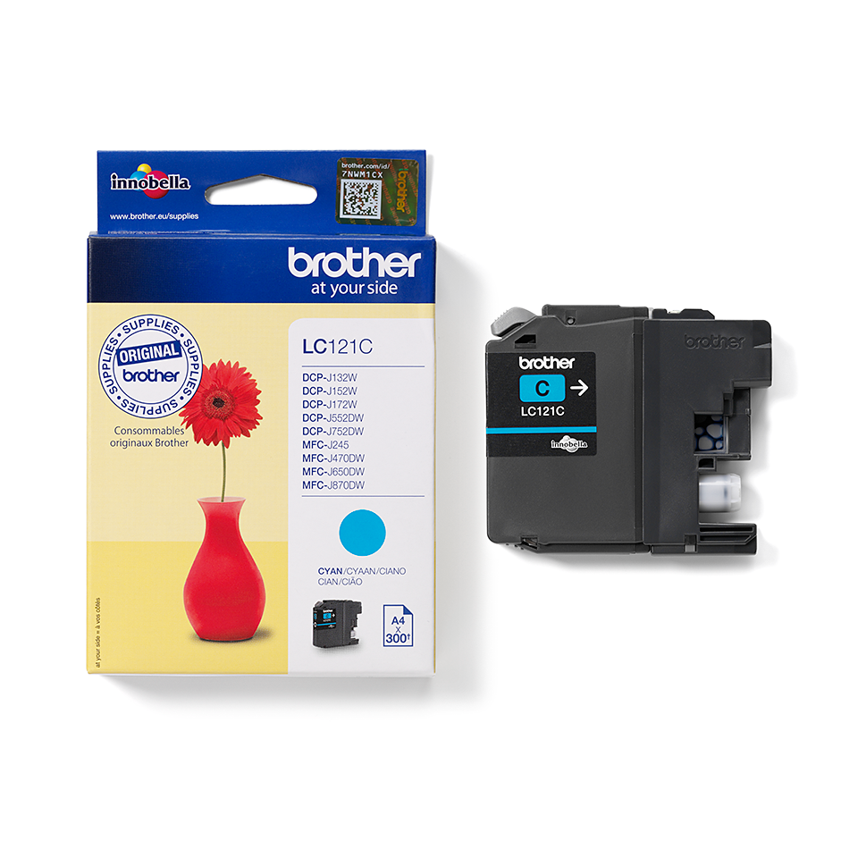Genuine Brother LC121C Ink Cartridge – Cyan 3