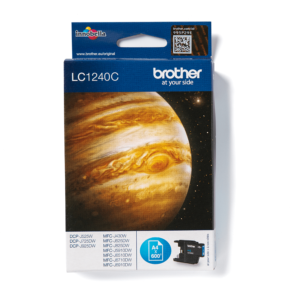 LC1240C Brother genuine ink cartridge pack front image