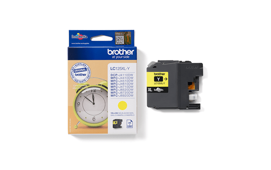 Genuine Brother LC125XLY Ink Cartridge – Yellow 3