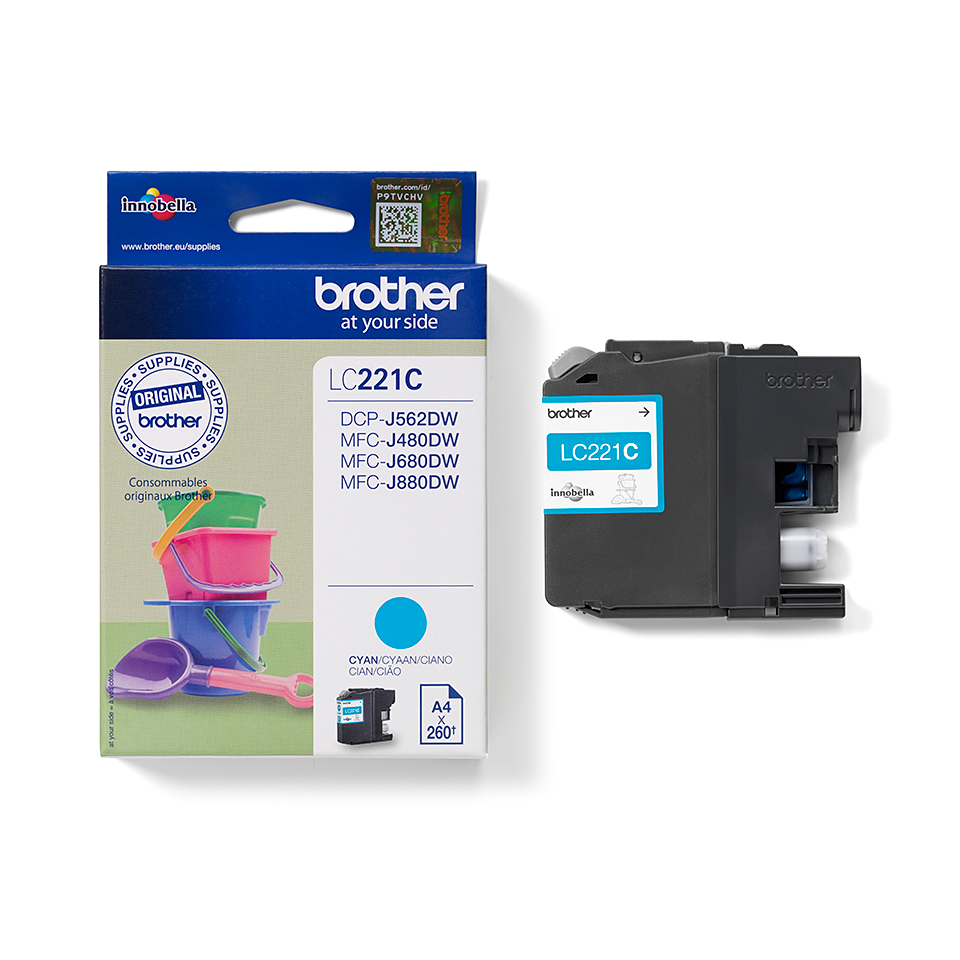 Genuine Brother LC221C Ink Cartridge – Cyan 3