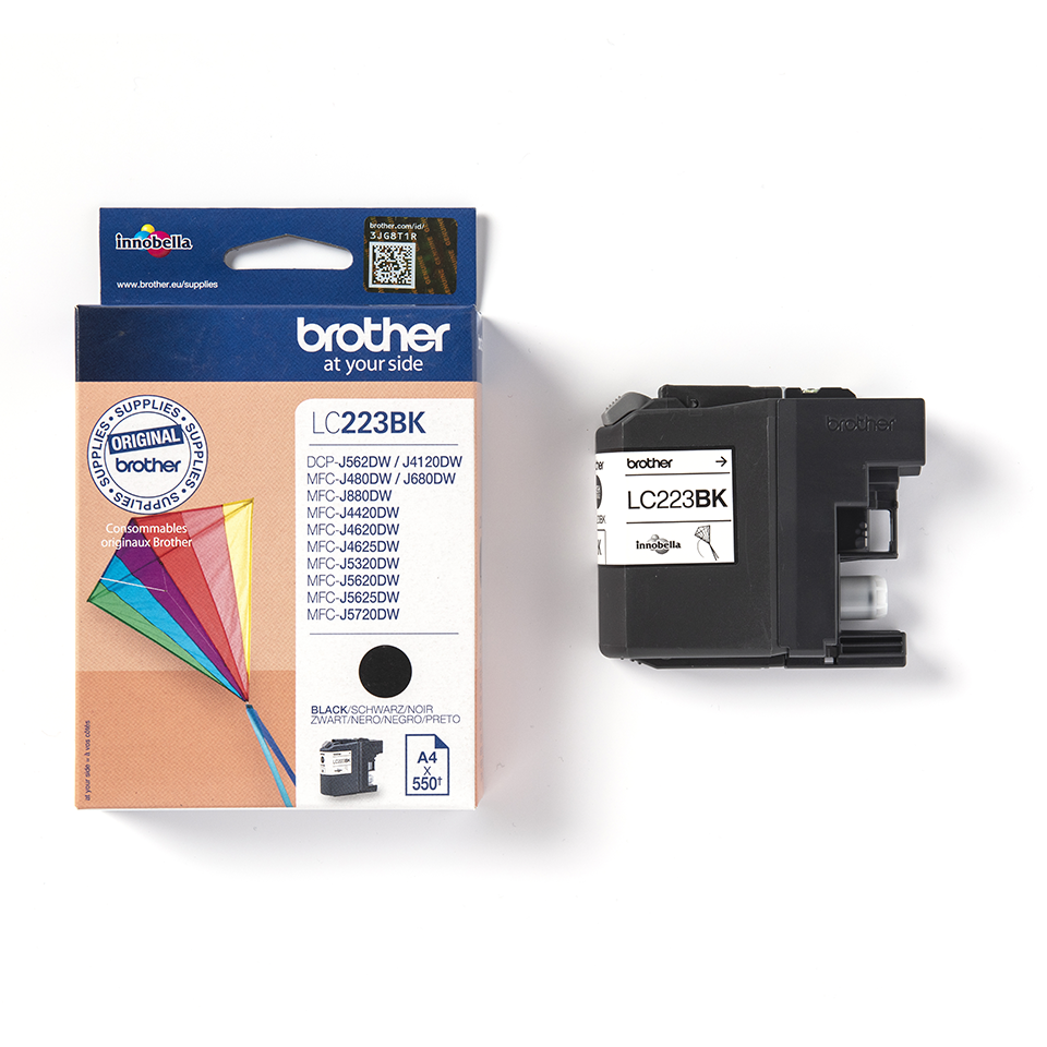 Encre Brother LC223 Noir pour Imprimante Jet D'encre Brother