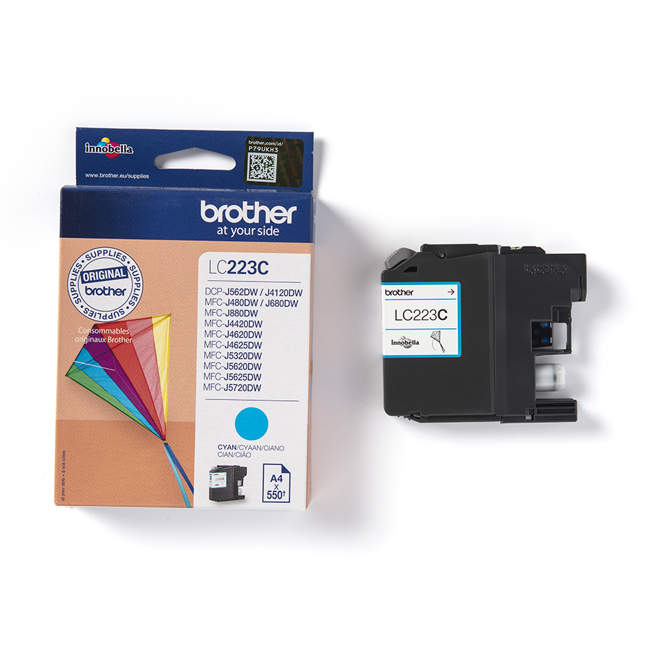 Original Brother LC223C cyan blækpatron 3