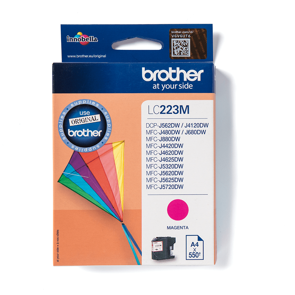 LC223M Brother genuine ink cartridge pack front image