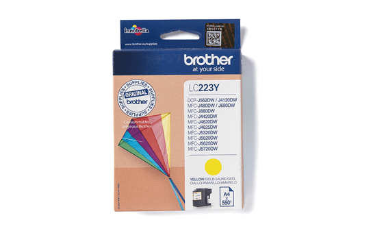 Genuine Brother LC223Y Ink Cartridge – Yellow