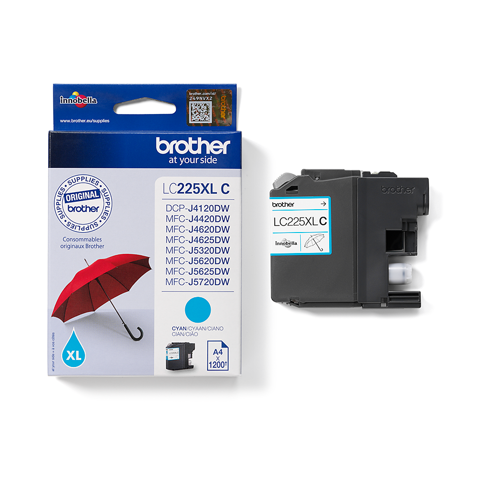 Brother LC225XLC Cartuccia originale inkjet XL - ciano 3