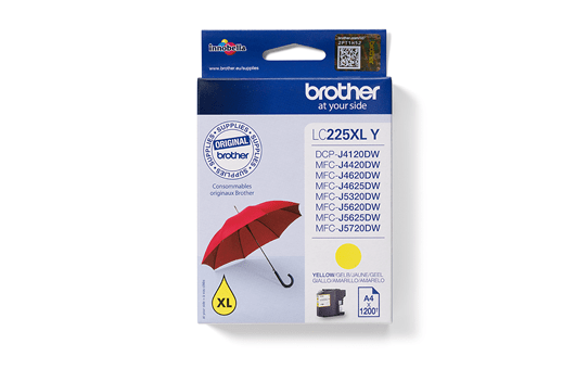 Genuine Brother LC225XLY Ink Cartridge – Yellow