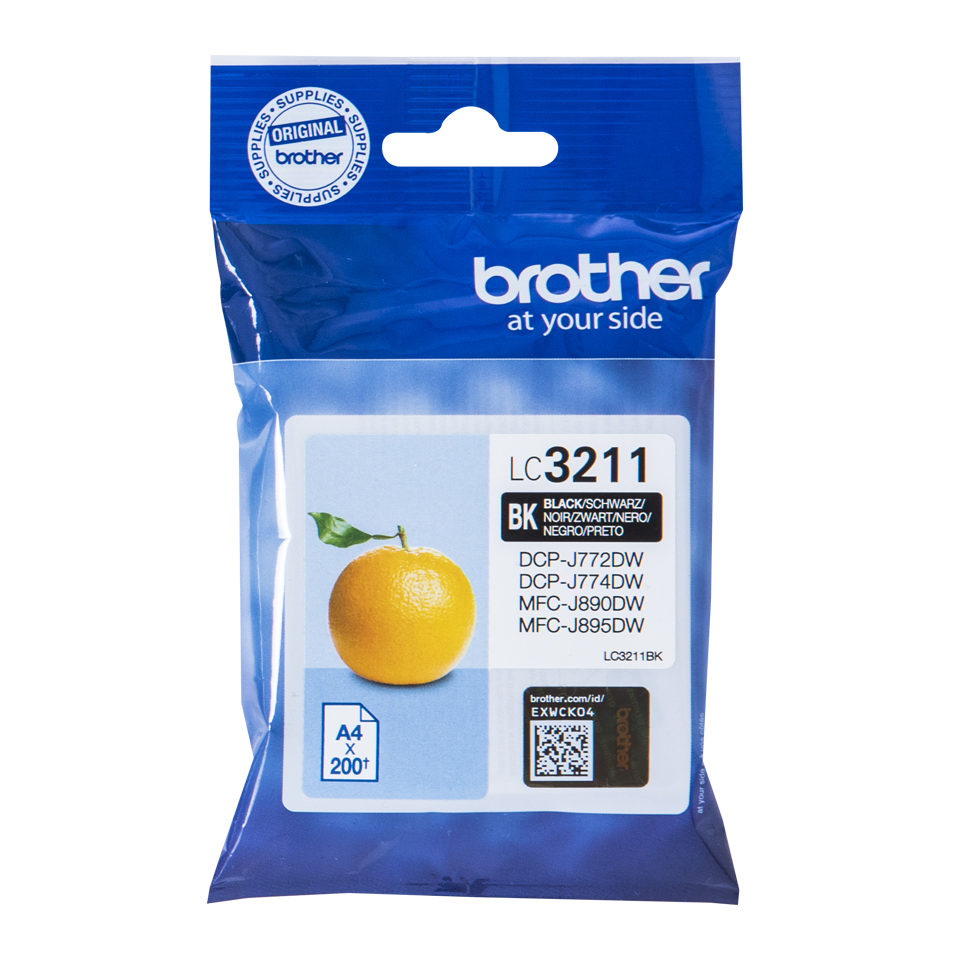 Cartucho de tinta negro LC3211BK, Brother