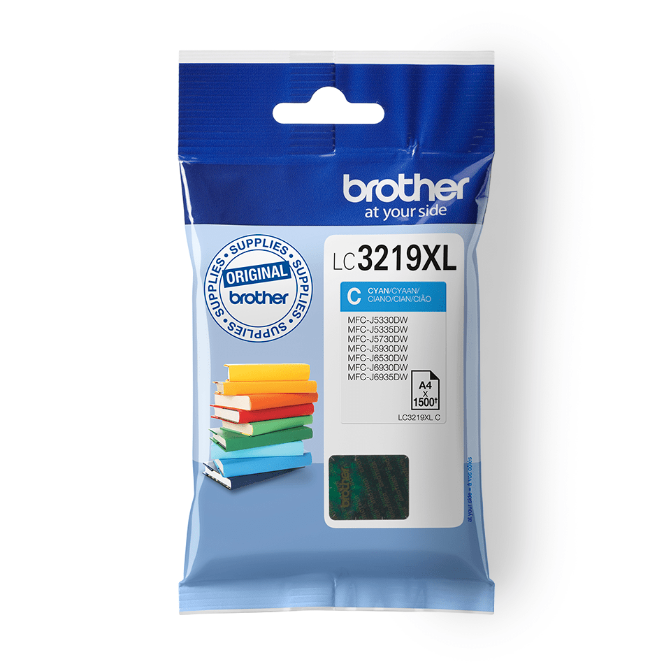 LC3219XLC Brother genuine ink cartridge pack front image
