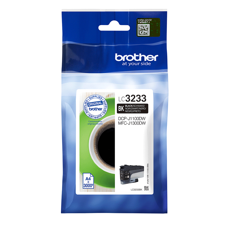 Cartucho de tinta negro LC3233BK, Brother
