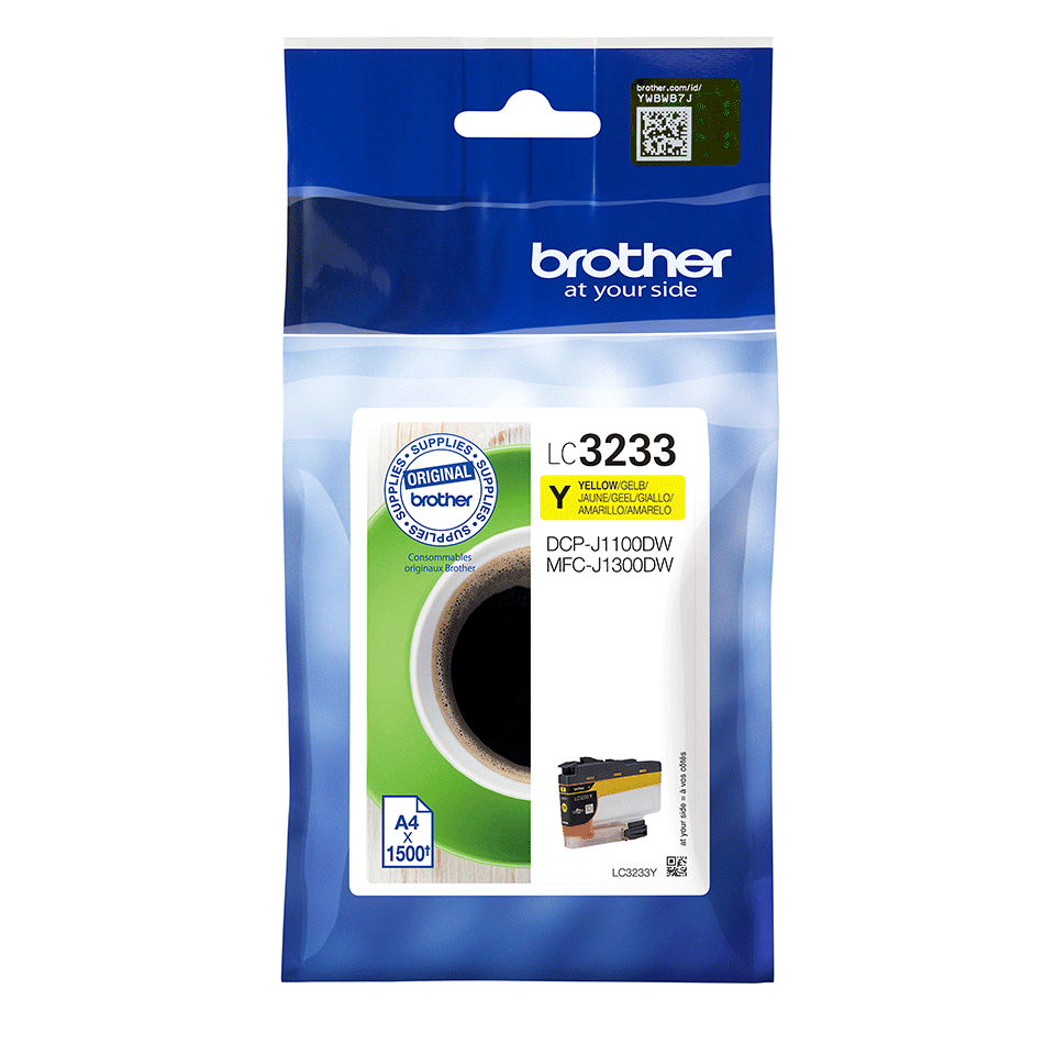 Tinteiro amarelo LC3233Y, Brother