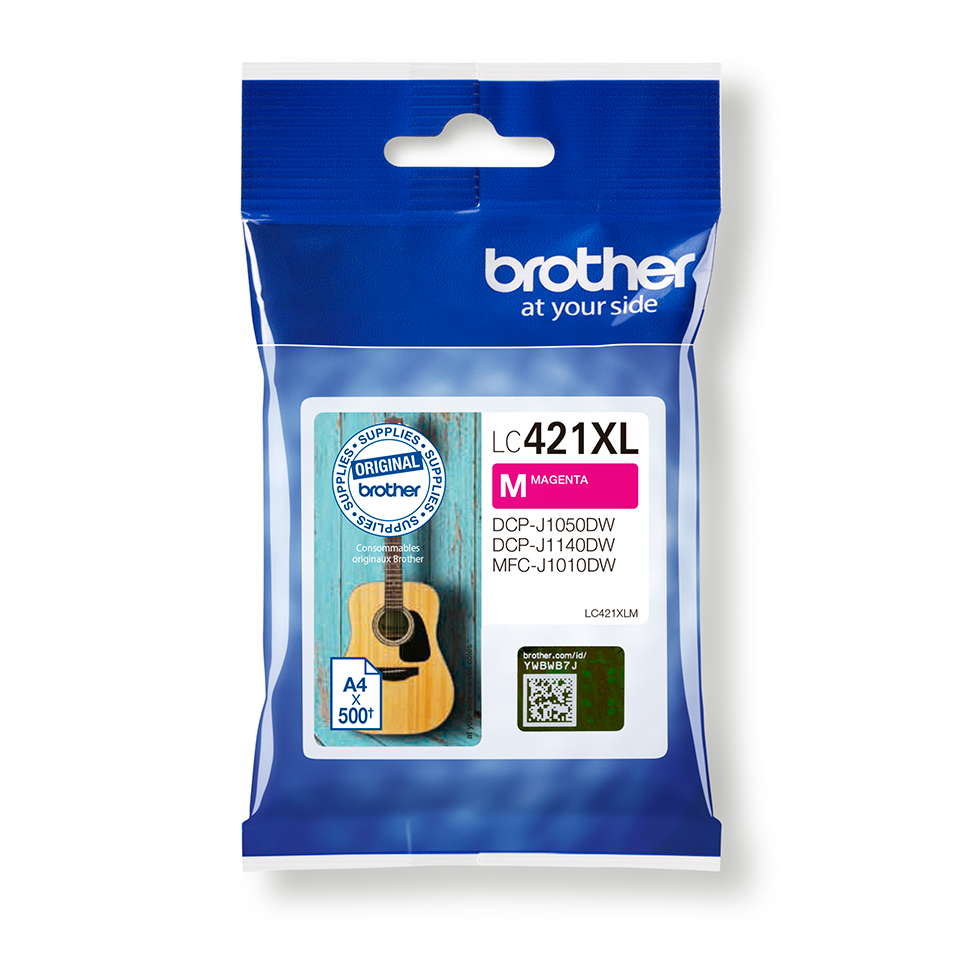 Cartucho tinta de larga duración magenta LC421XLM Brother