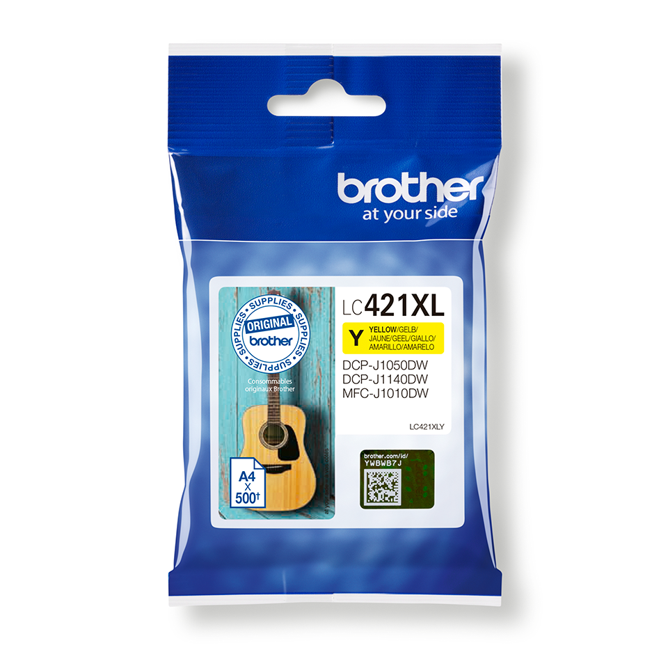 Cartucho tinta de larga duración amarillo LC421XLY Brother