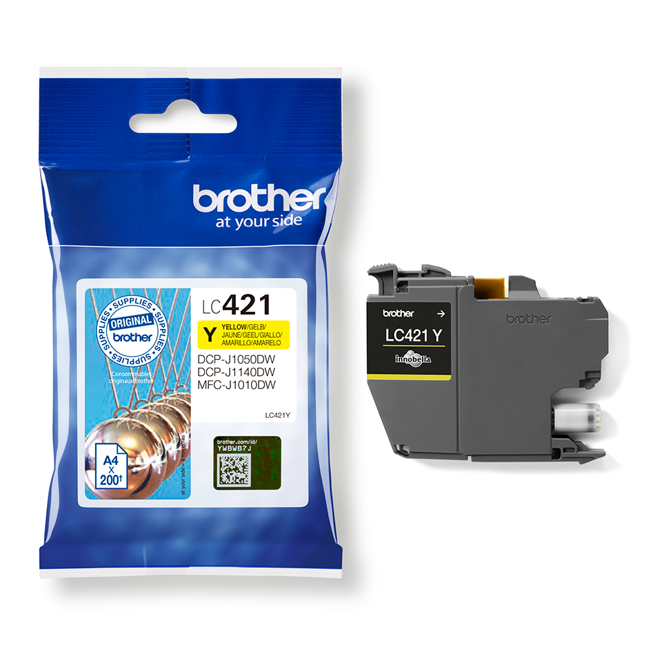 Brother LC421Y Cartuccia inkjet originale - giallo 3