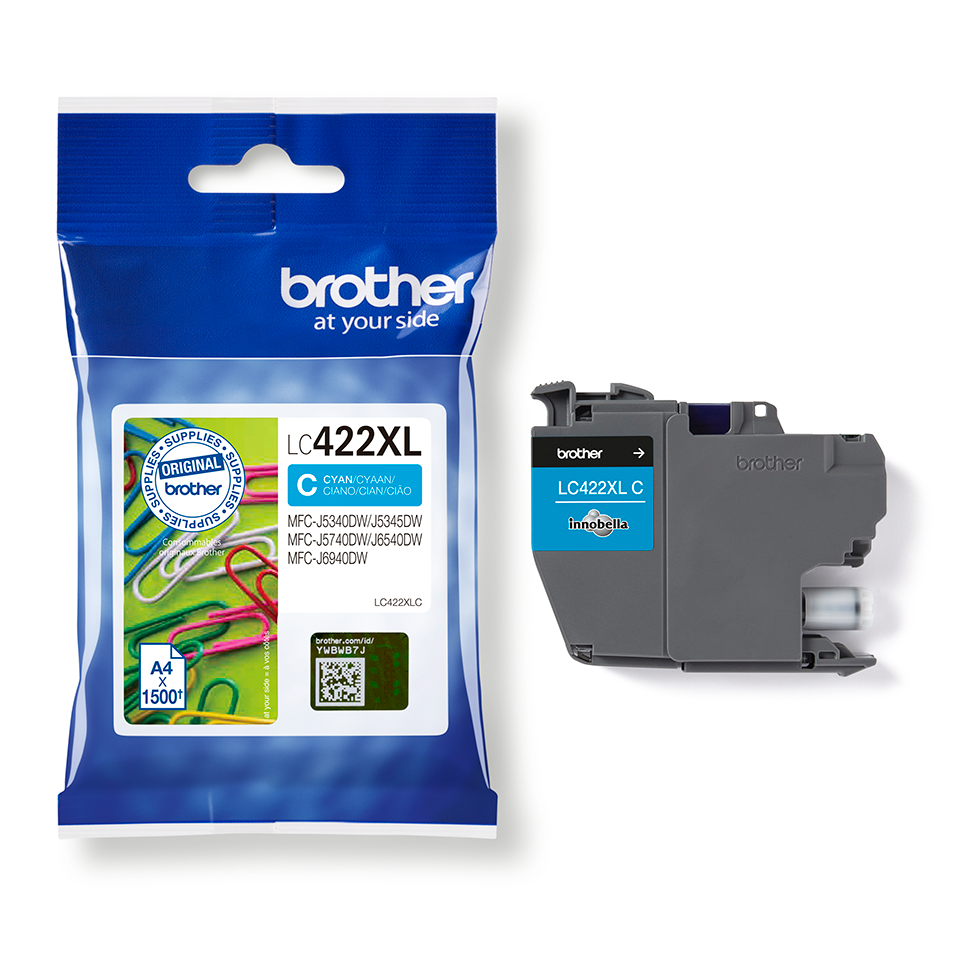 Brother LC422XLC Cartuccia inkjet originale - ciano 3