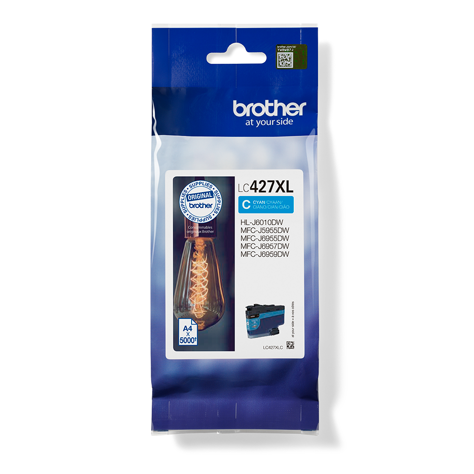 Genuine Brother LC427XLC Ink Cartridge – Cyan