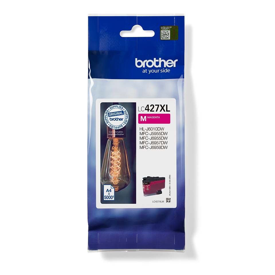 Cartucho de tinta magenta larga duración LC427XLM Brother