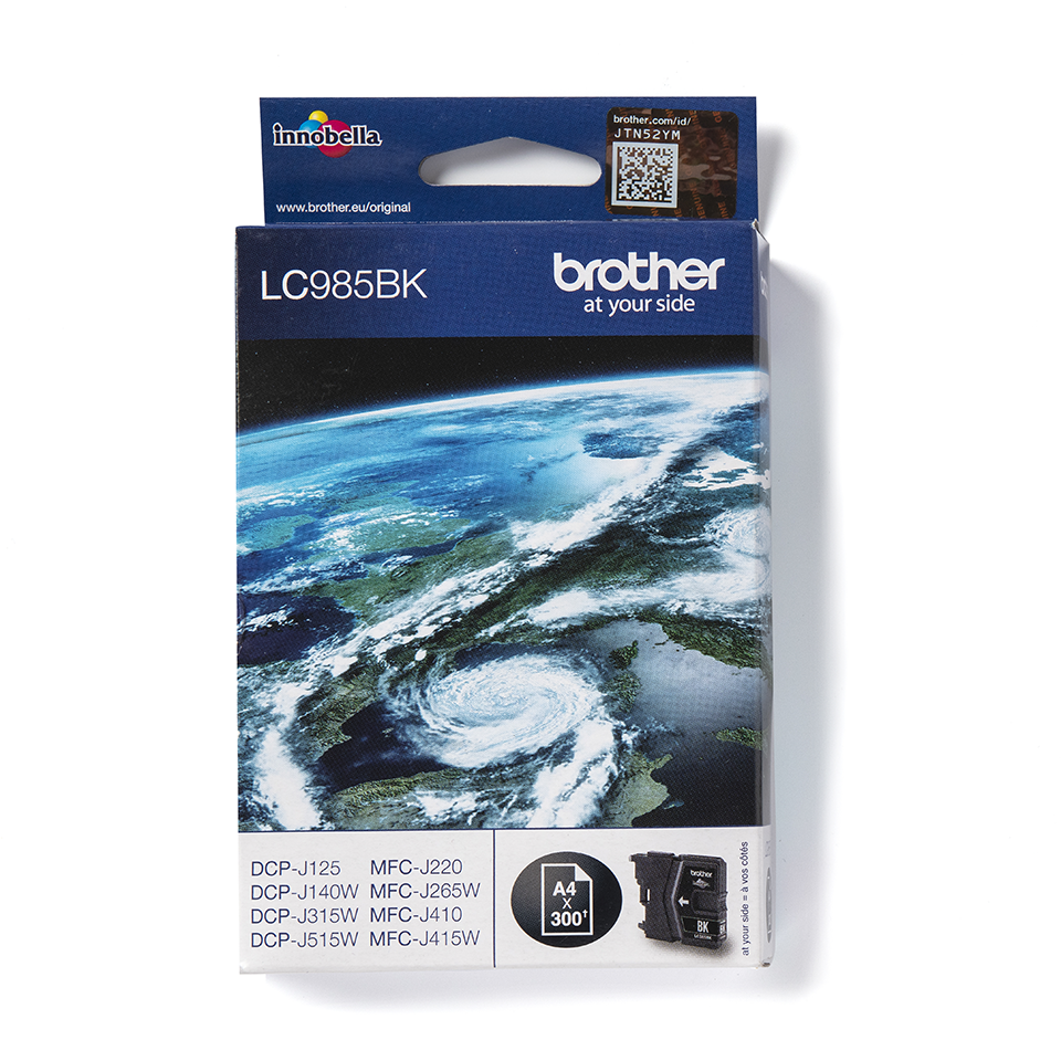 Originali Brother LC985BK rašalo kasetė – juodos spalvos