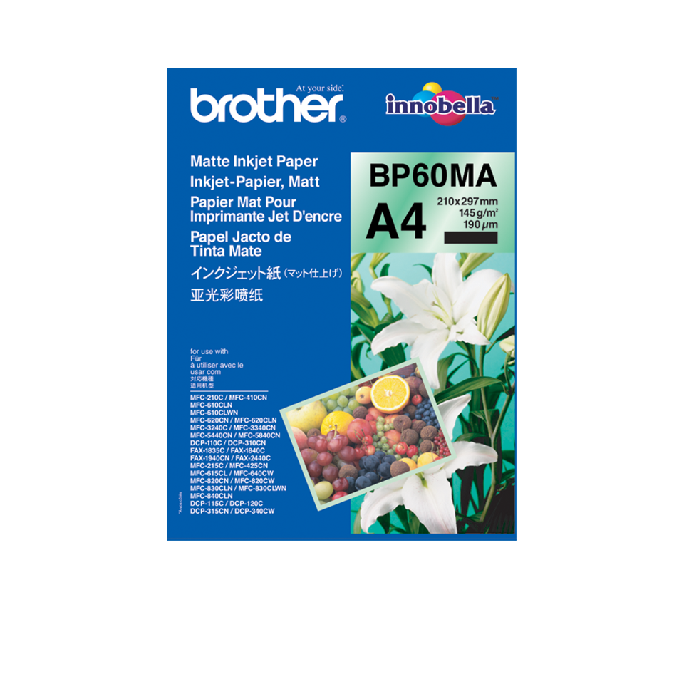 Genuine Brother BP60MA Matte A4 Inkjet Paper