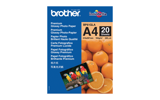 Brother BP-61GLA Carta fotografica patinata originale formato A4