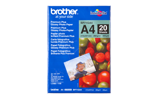 Originální lesklý fotopapír Brother BP71GA4 formátu A4