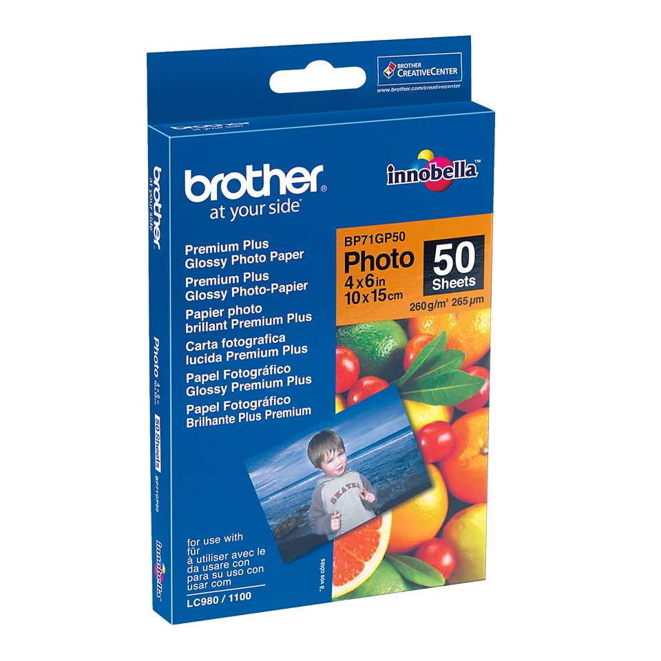 Genuine Brother BP71GP50 Glossy 10cm x 15cm Photo Paper