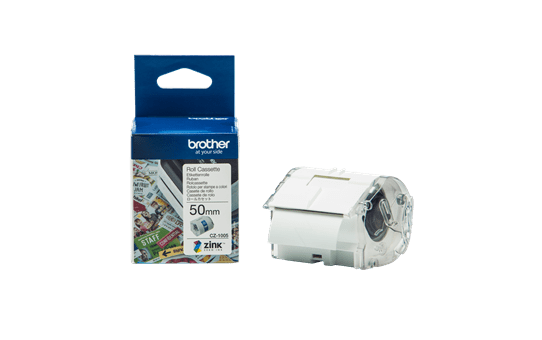 Genuine Brother CZ-1005 full colour continuous label roll, 50mm wide