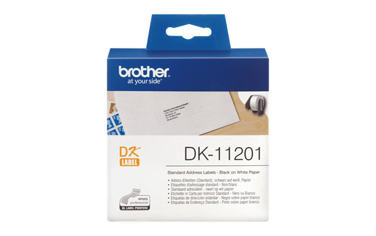 Rouleau d'étiquettes DK-11201 Brother original – Noir sur blanc, 29 x 90 mm