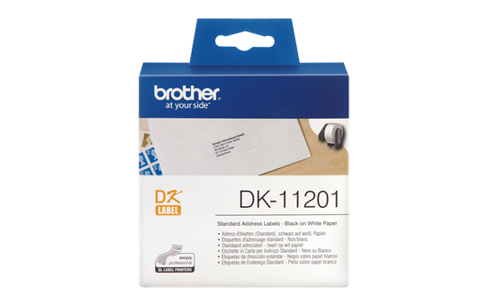 Rotolo di etichette originale Brother DK-11201 – Nero su bianco, 29 mm x 90 mm