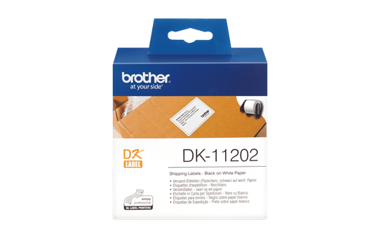 Rouleau d'étiquettes d'expédition DK-11202 Brother original – Noir sur blanc, 62 x 100 mm