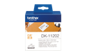 Genuine Brother DK-11202 Label Roll – Black on White, 62mm x 100mm